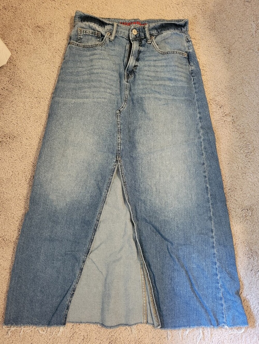 Lucky Brand Maxi Denim Skirt